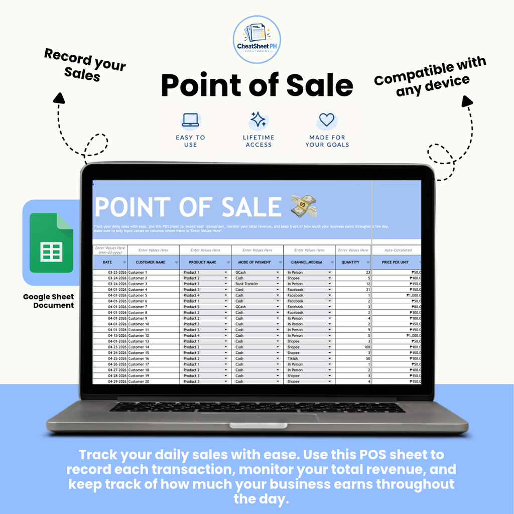 Point of Sale & Inventory Tracker | Sales, Expenses & Profit Dashboard